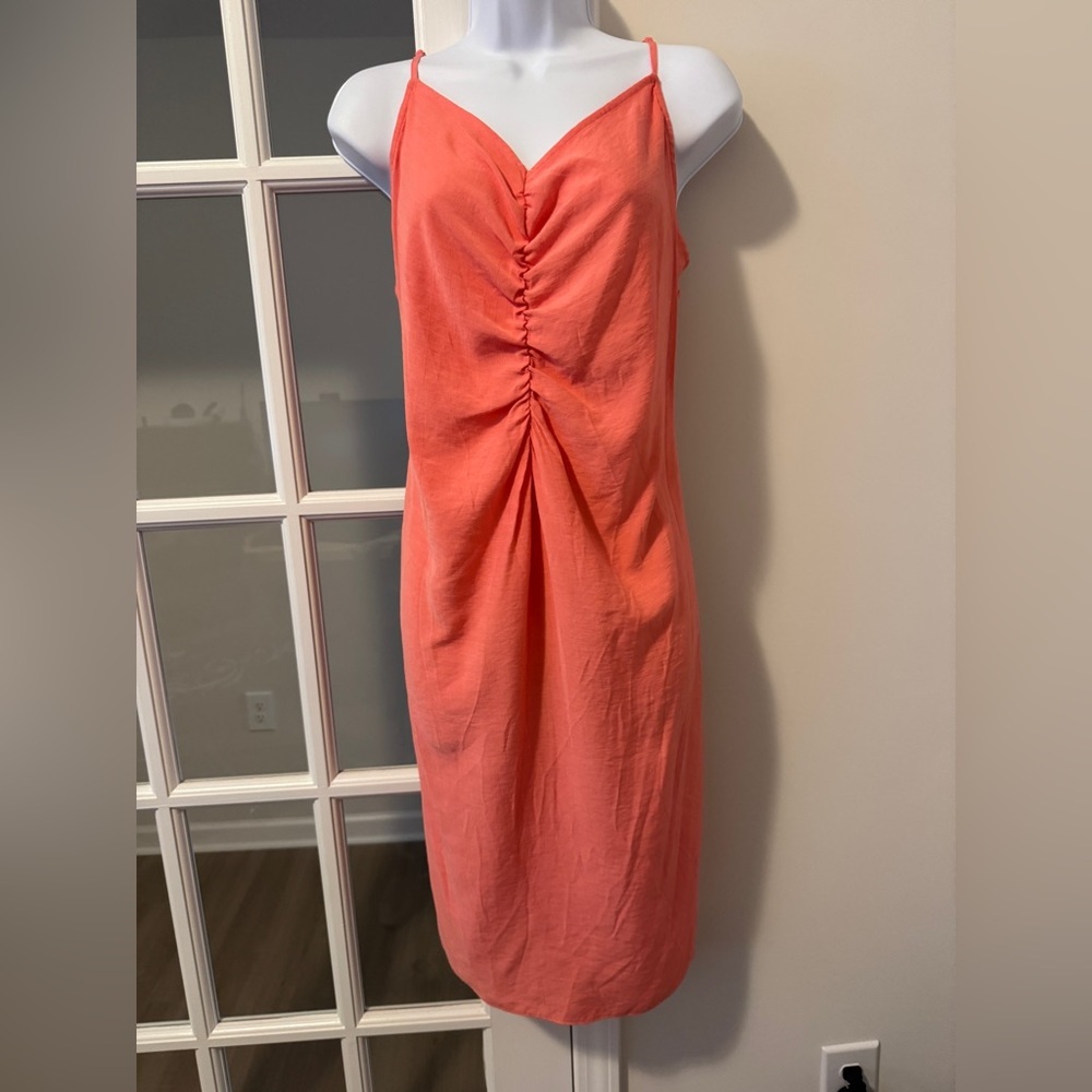 Nine West. Women’s coral size large dress. . NWOT.